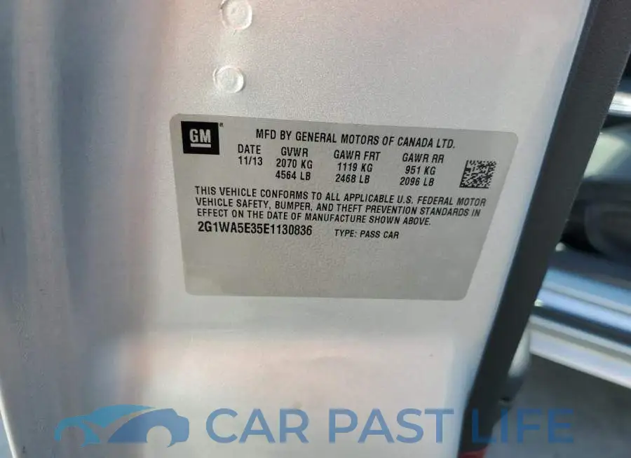 2G1WA5E35E1130836# 12