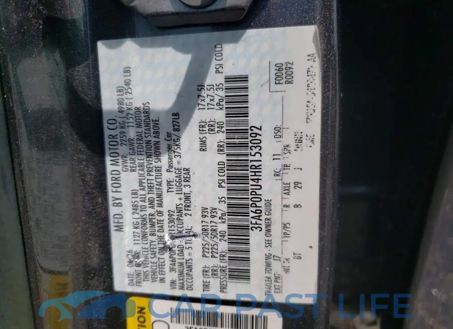 3FA6P0PU4HR153092# 12