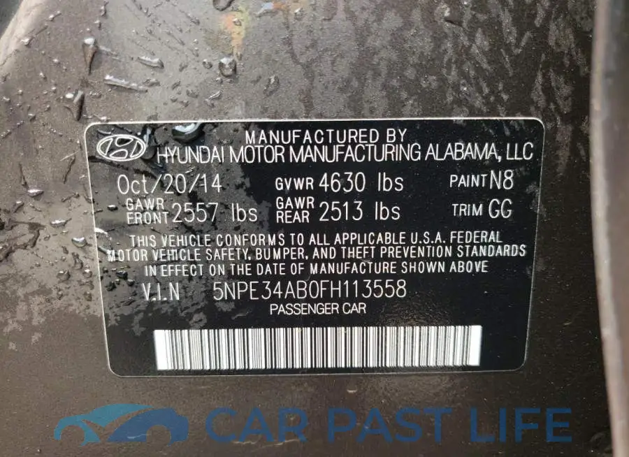 5NPE34AB0FH113558# 12