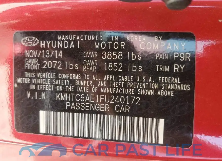 KMHTC6AE1FU240172# 12