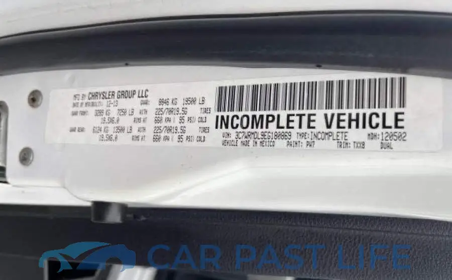 3C7WRMDL9EG180869# 10