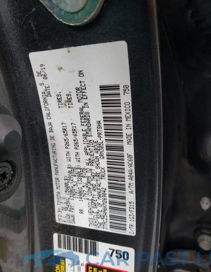 3TMCZ5AN6KM269842# 12