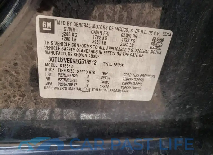 3GTU2VEC9EG518512# 12