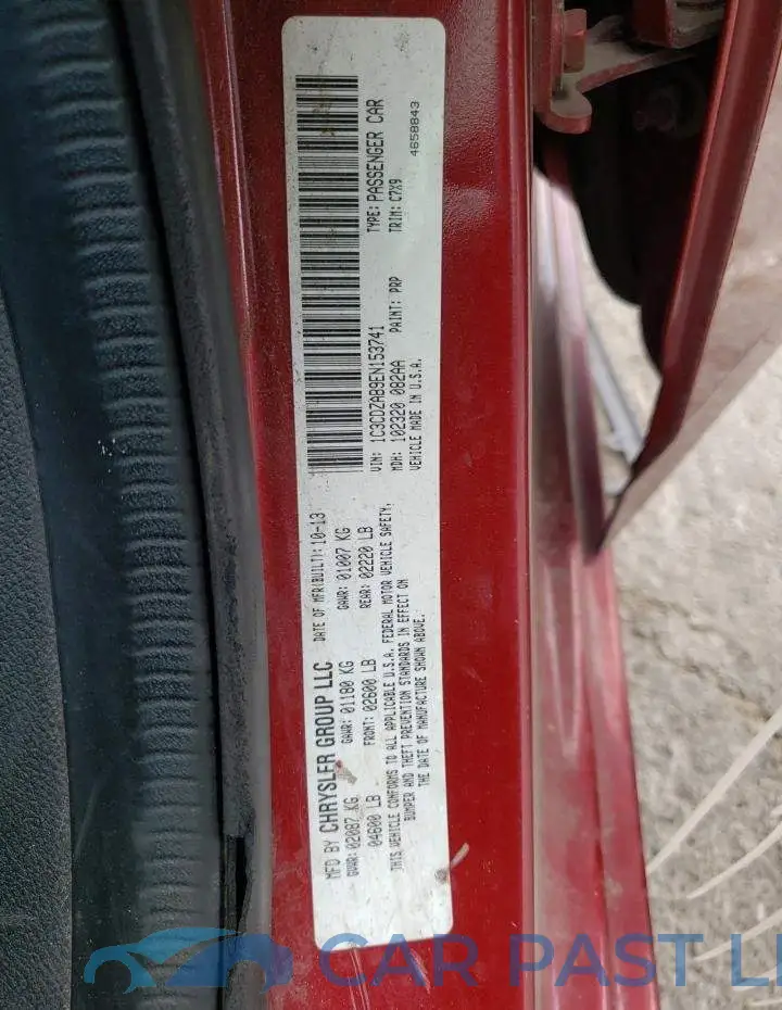 1C3CDZAB9EN153741# 13