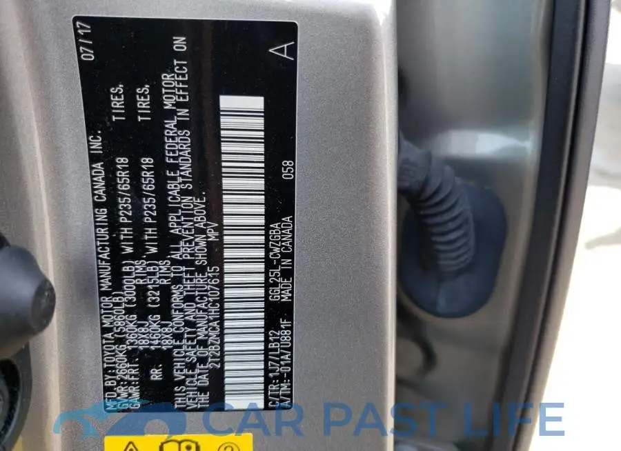 2T2BZMCA1HC107615# 13