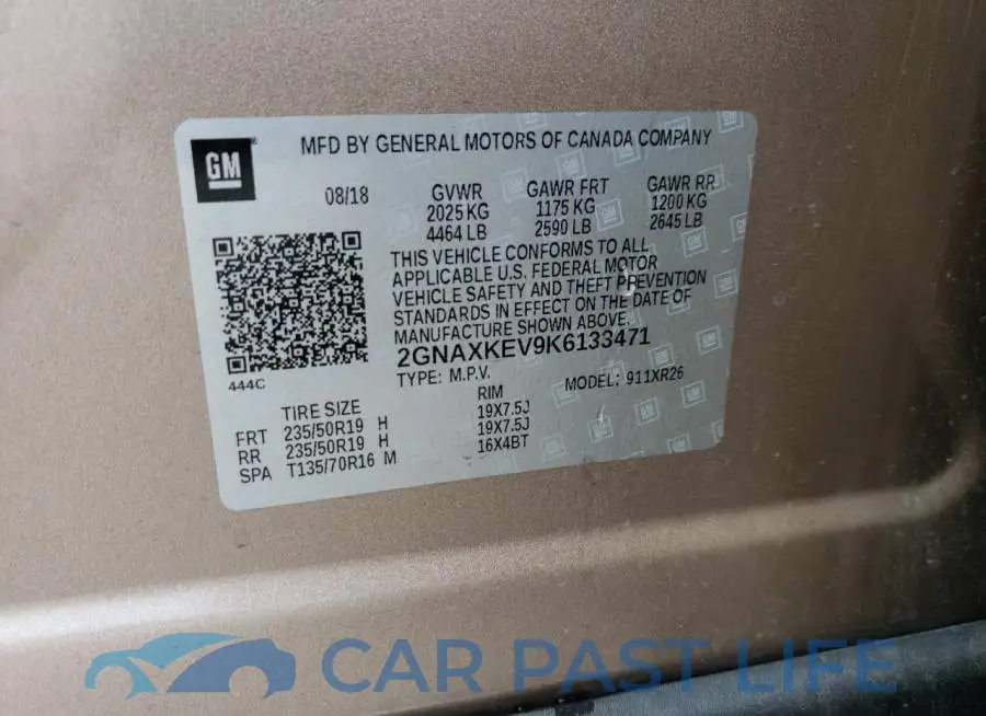 2GNAXKEV9K6133471# 13