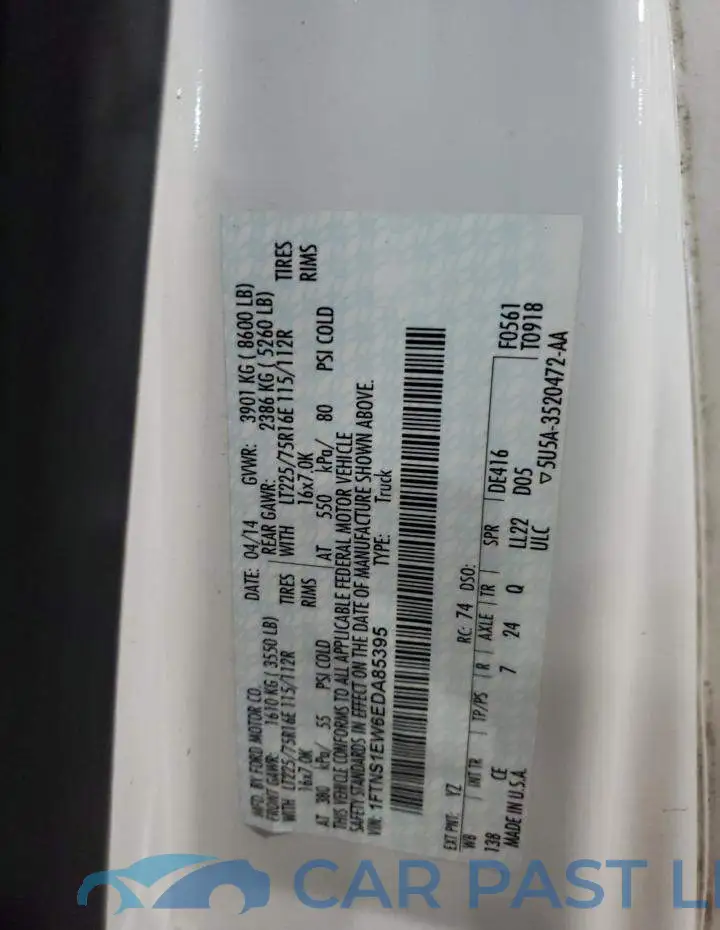 1FTNS1EW6EDA85395# 13