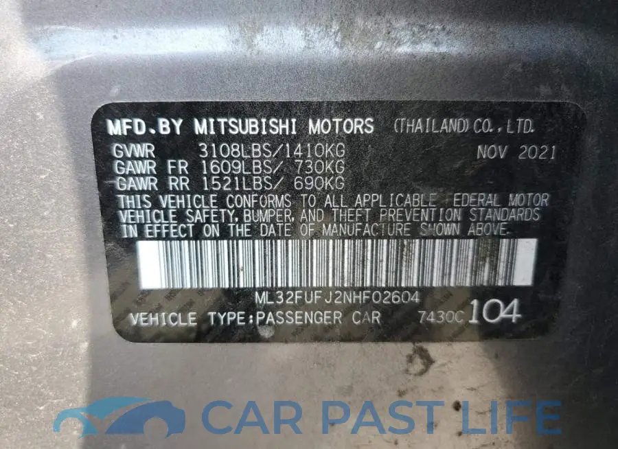 ML32FUFJ2NHF02604# 12