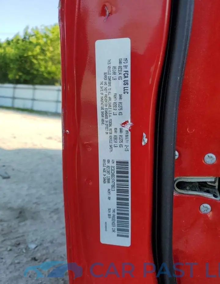 2C3CDXBG1FH778613# 13