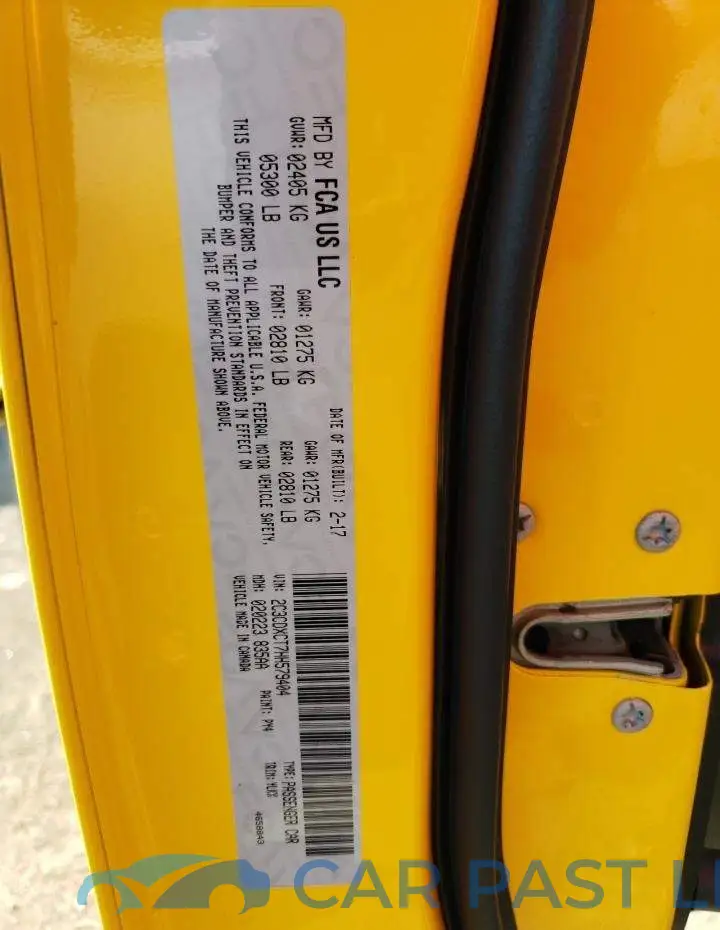 2C3CDXCT7HH579404# 13