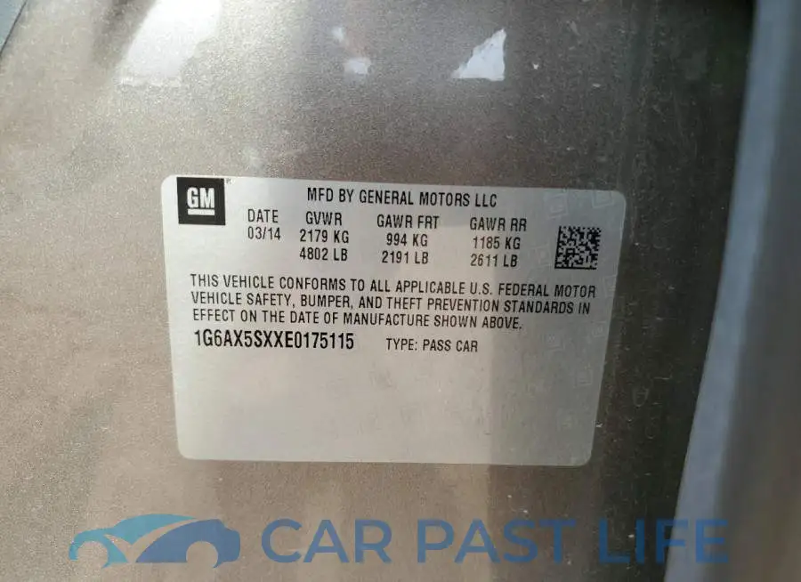 1G6AX5SXXE0175115# 12