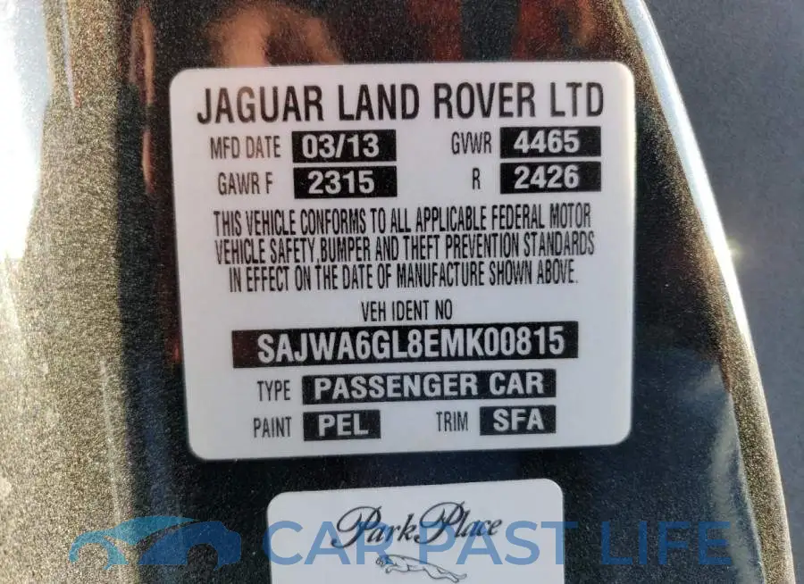 SAJWA6GL8EMK00815# 13
