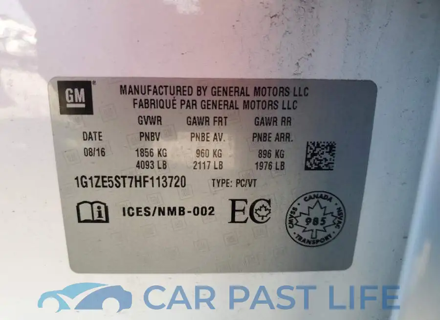 1G1ZE5ST7HF113720# 12