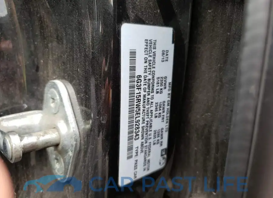 6G3F15RW5EL928343# 12