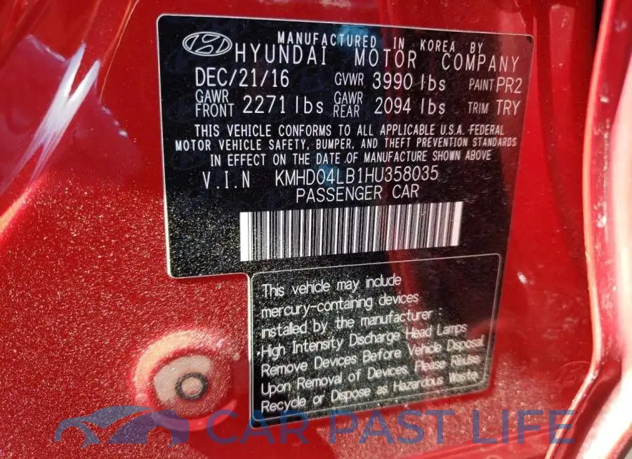KMHD04LB1HU358035# 12