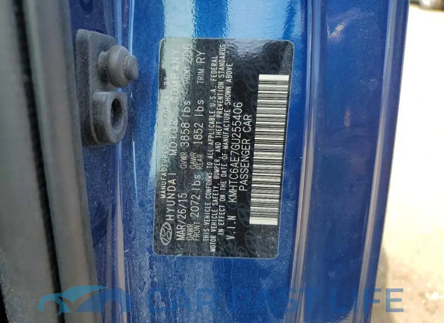 KMHTC6AE7GU255406# 12