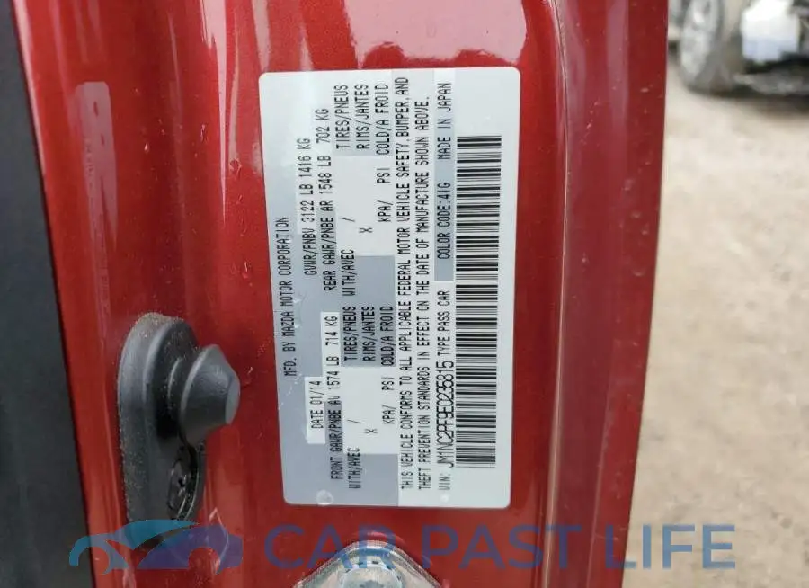 JM1NC2PF9E0235815# 12