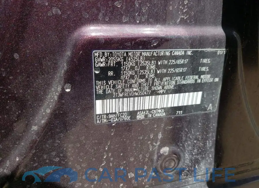 2T3WFREV0HW350477# 13