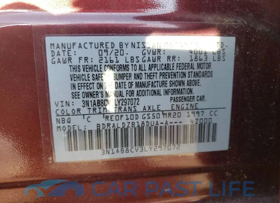 3N1AB8CV3LY297072# 12