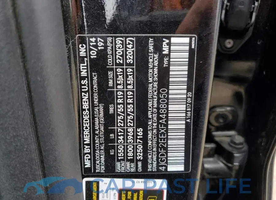 4JGDF2EEXFA488050# 13
