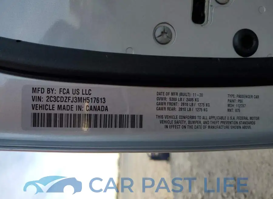 2C3CDZFJ3MH517613# 12