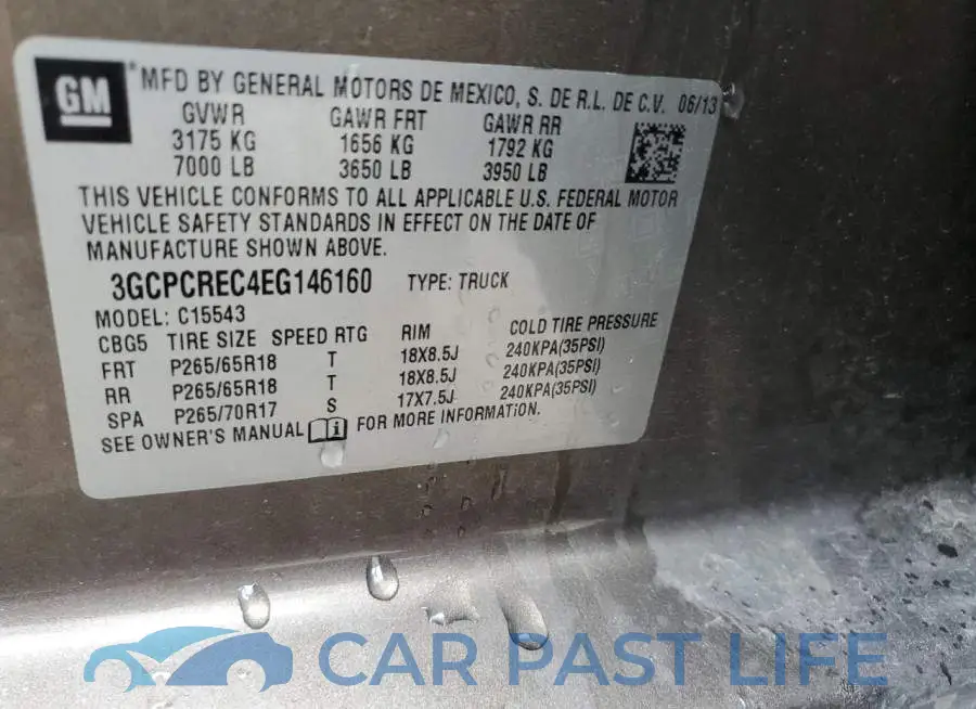 3GCPCREC4EG146160# 12