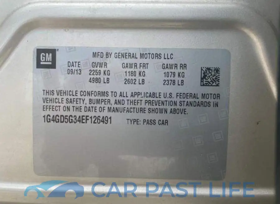 1G4GD5G34EF126491# 10
