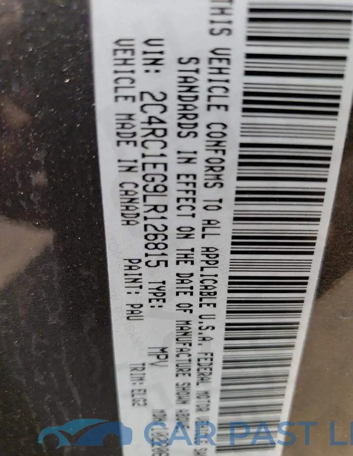 2C4RC1EG9LR126815# 14
