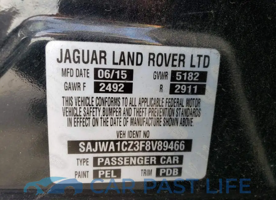 SAJWA1CZ3F8V89466# 12