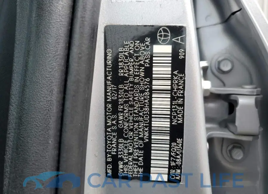 VNKKTUD38HA084576# 13