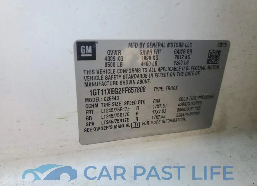 1GT11XEG2FF657808# 12