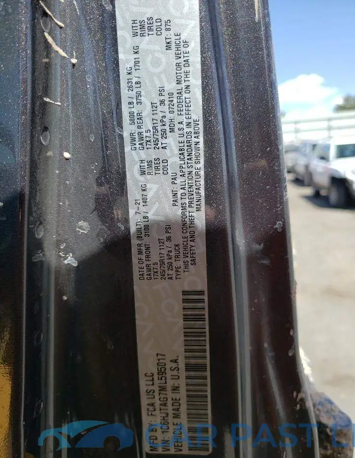 1C6HJTAG7ML595017# 12