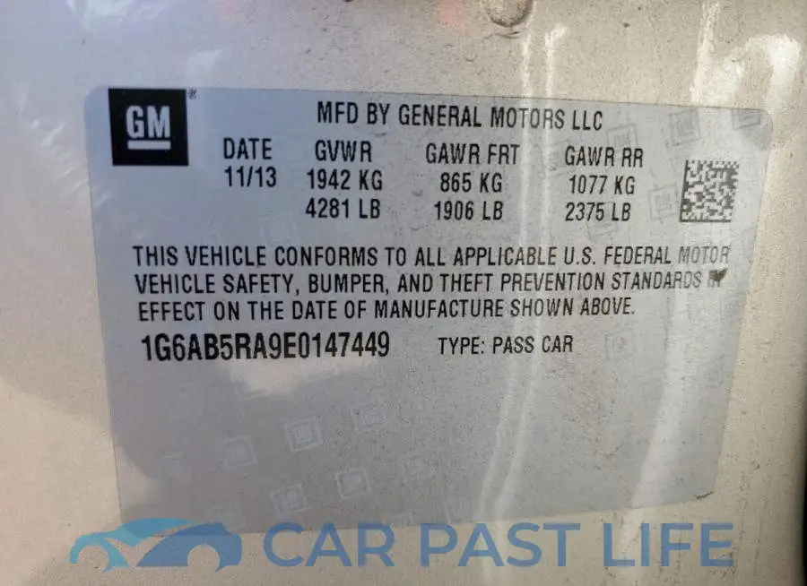 1G6AB5RA9E0147449# 12
