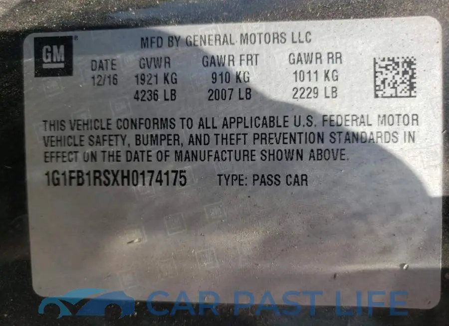 1G1FB1RSXH0174175# 12