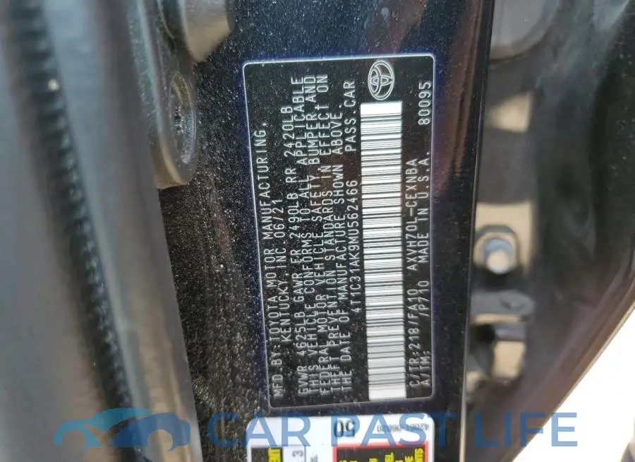 4T1C31AK9MU562466# 12