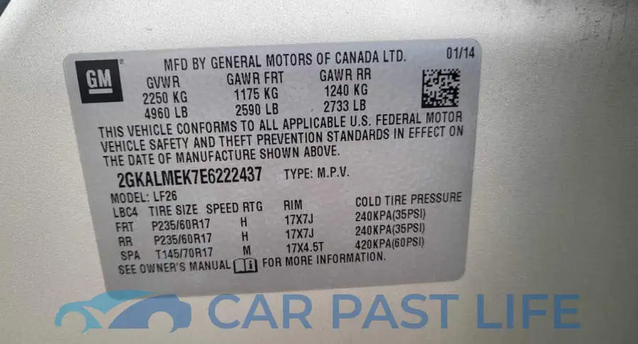 2GKALMEK7E6222437# 10