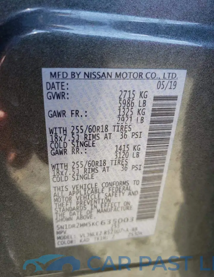 5N1DR2MM5KC635003# 14