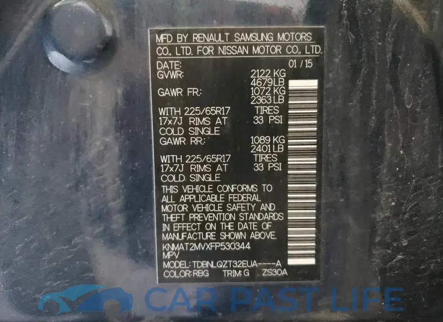 KNMAT2MVXFP530344# 13