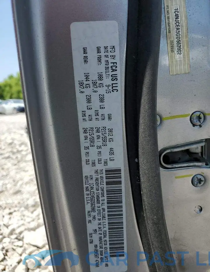 1C4NJCEA5GD562002# 13