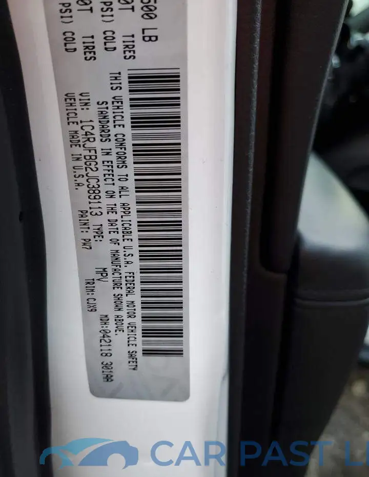 1C4RJFBG2JC389113# 13