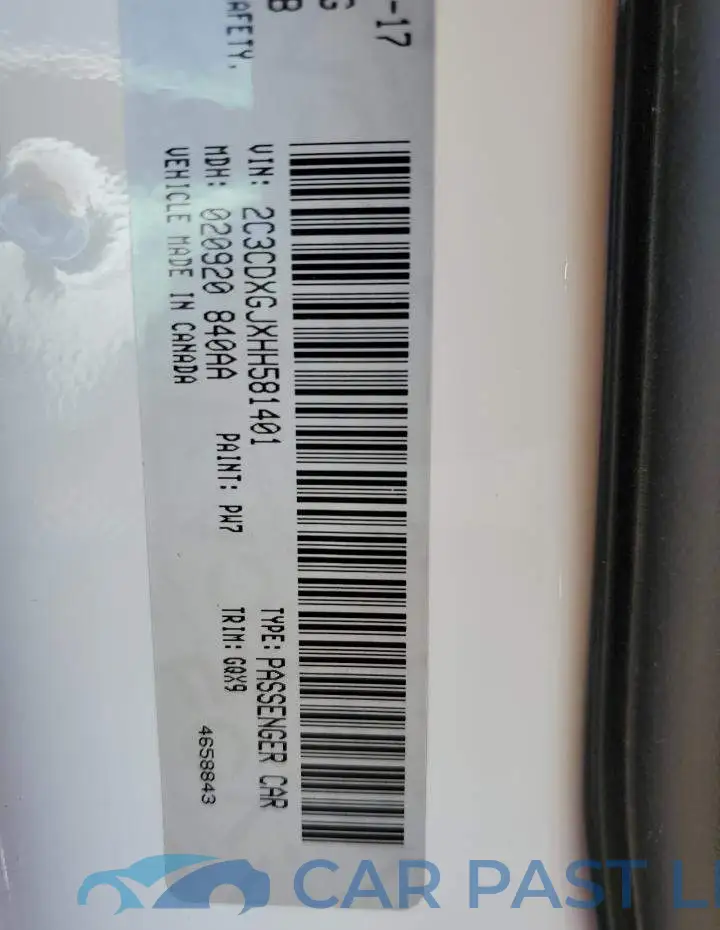 2C3CDXGJXHH581401# 12