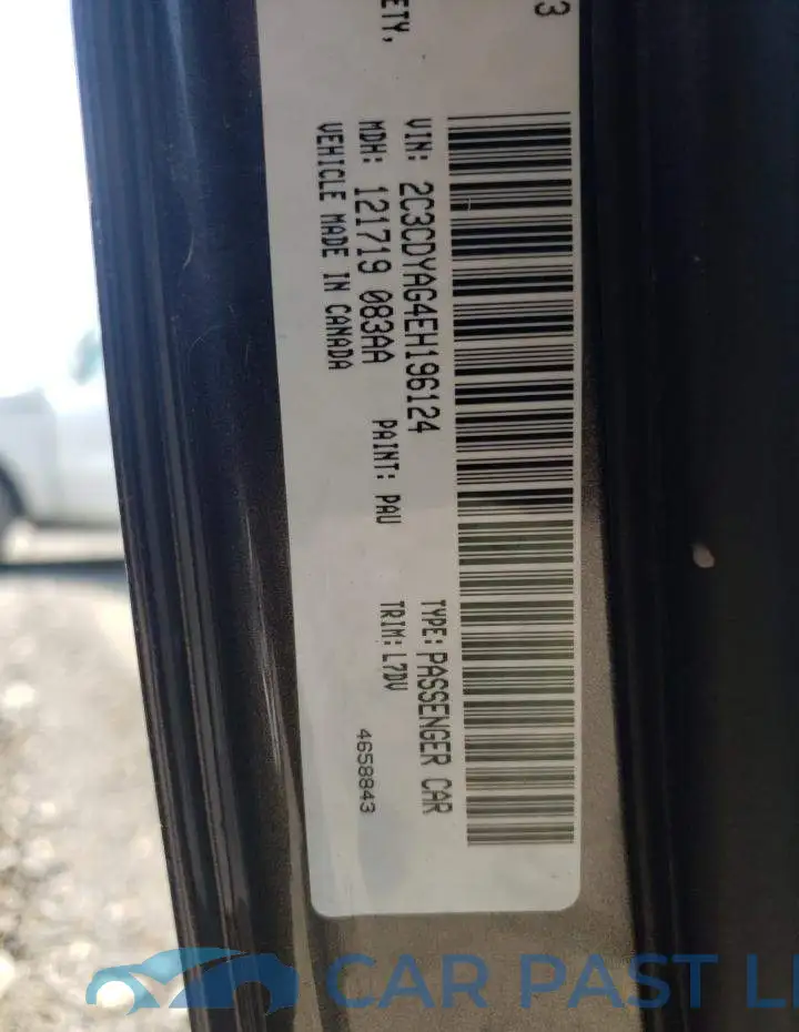 2C3CDYAG4EH196124# 12