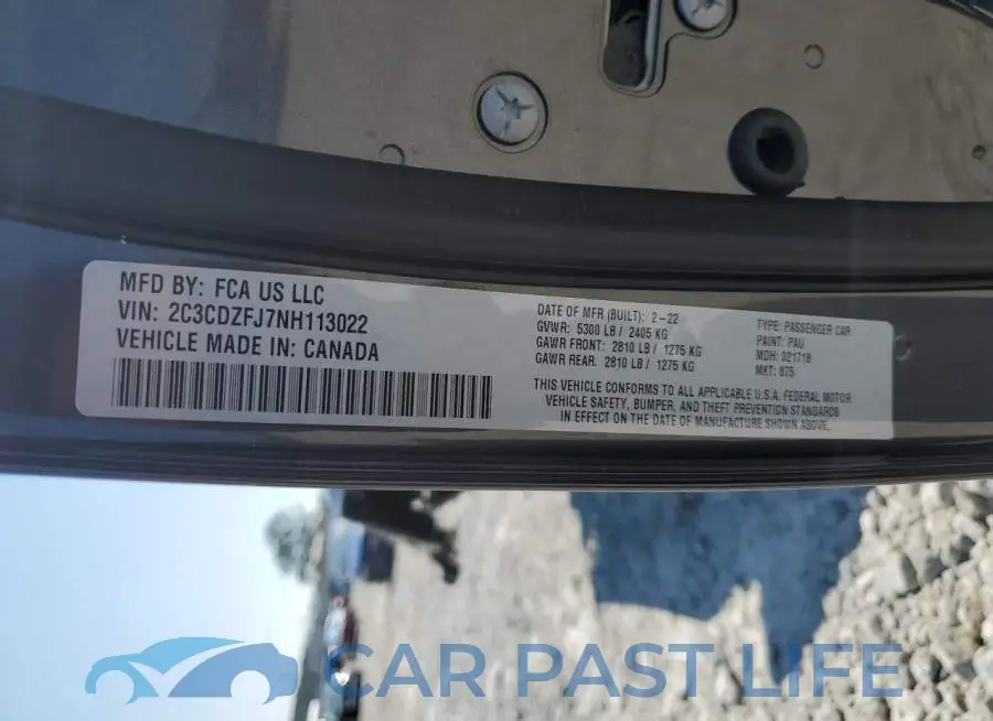 2C3CDZFJ7NH113022# 13