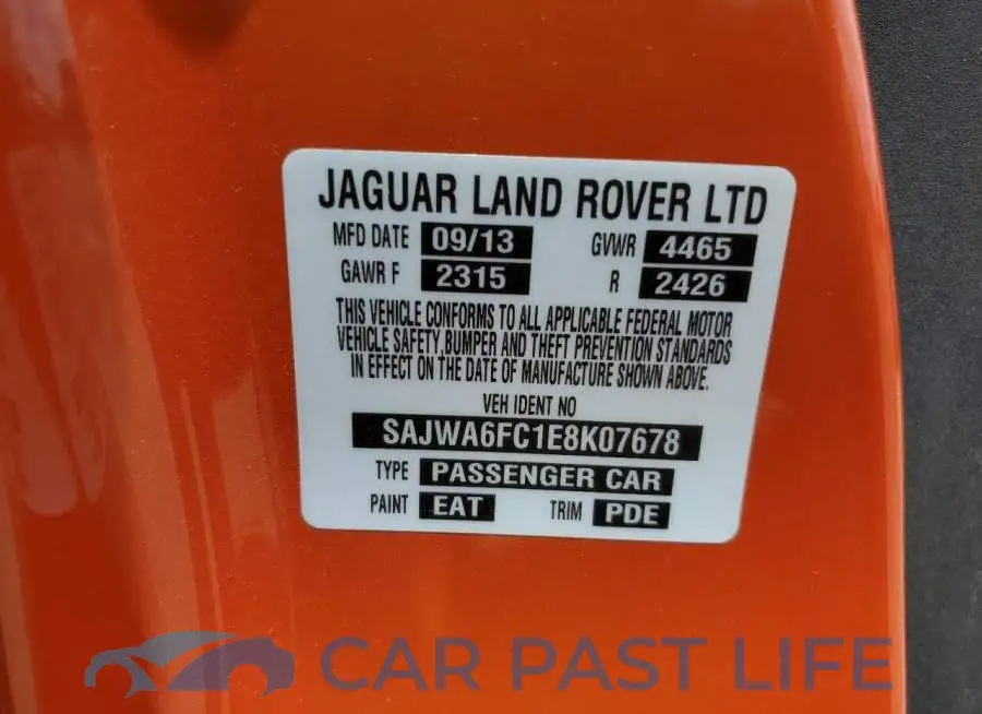 SAJWA6FC1E8K07678# 12