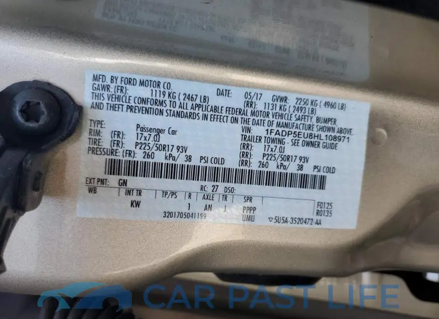 1FADP5EU8HL108971# 13