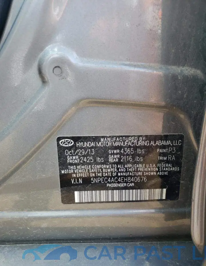 5NPEC4AC4EH840676# 12