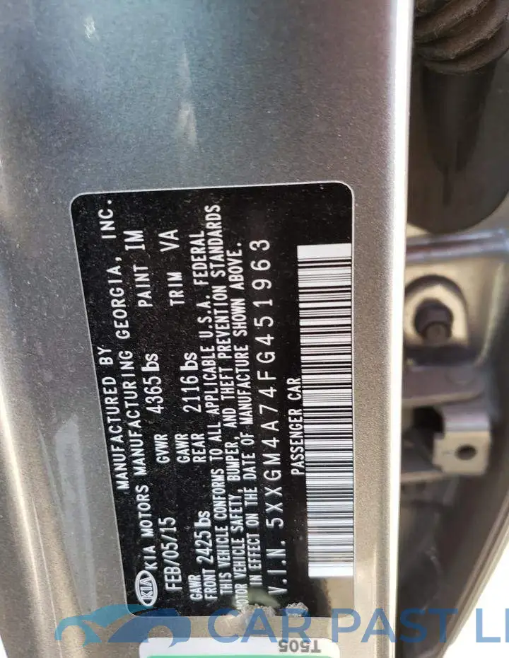 5XXGM4A74FG451963# 12