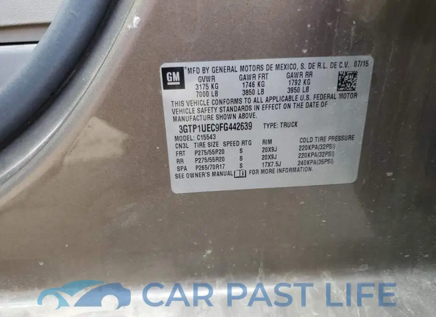 3GTP1UEC9FG442639# 12