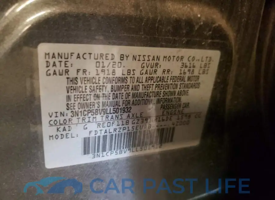 3N1CP5BV9LL501932# 12