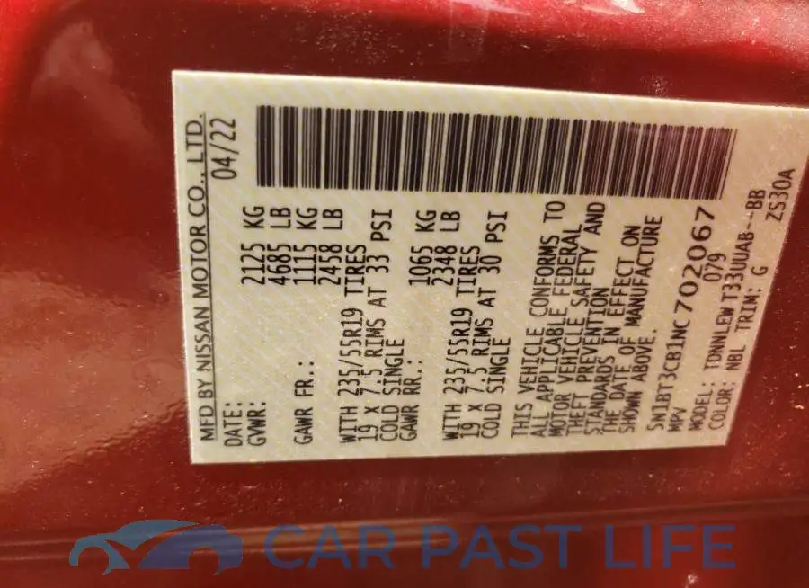 5N1BT3CB1NC702067# 14